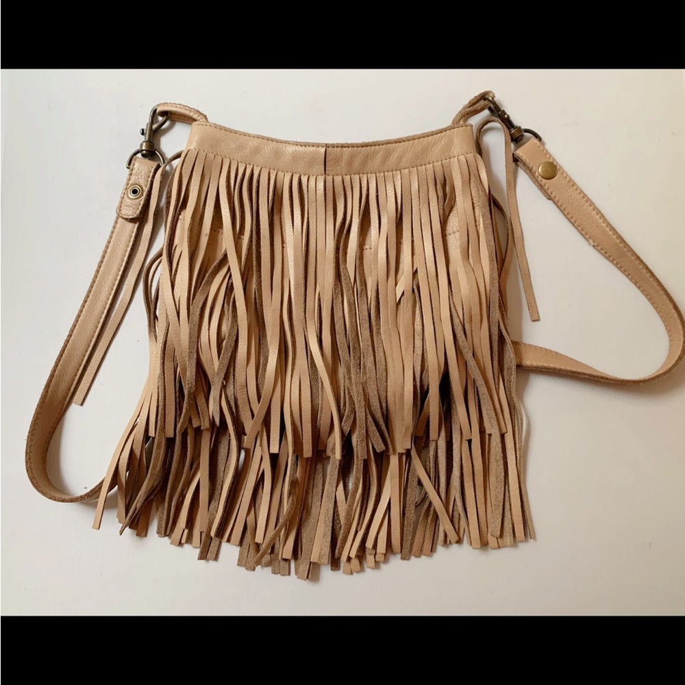 McFadin - Fringe leather purse - handmade in Texas